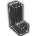 Hinged-Top Gravity-Feed Bulk Dispenser (15 1/4"x5"x10")
